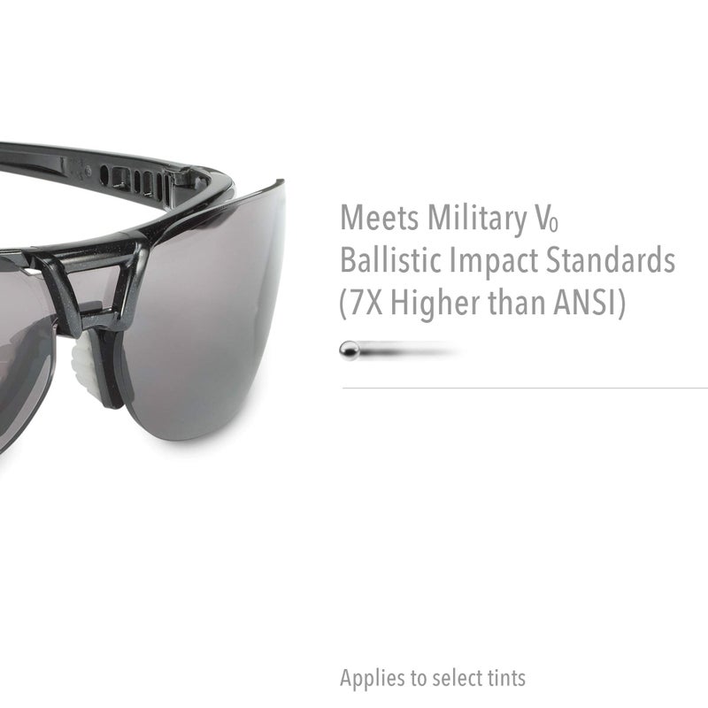 UVEX Honeywell Uvex by ProtÃ©gÃ© Safety Glasses, Metallic Black Frame with Clear Lens & Ultra-Dura Anti-Scratch Hardcoat (S4200-H5) - Image 4